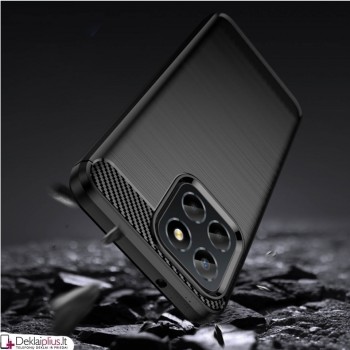 Carbon guminis dėklas - juodas (Huawei Honor X8)